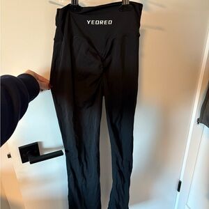 YEOREO Women's Elegant Black Flare Pants